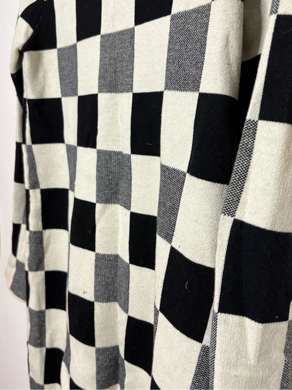 Cider Black & Cream Checker Knit Polo Dress - Picture 5 of 6